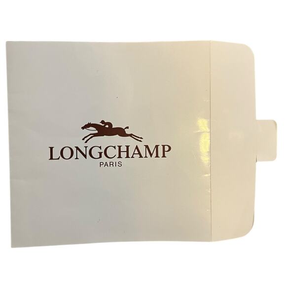 Longchamp Square Silk Scarf Ribbon Design Navy Border 90x90 cm 35x35 inches - Picture 8 of 9